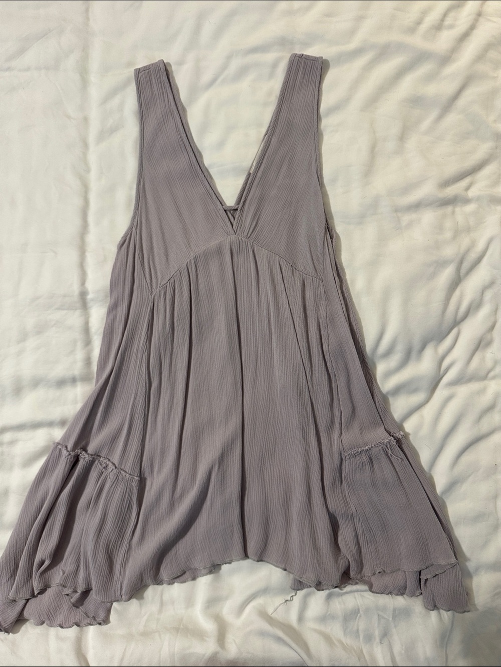 American Threads Mauve V‑Neck Sleeveless Tunic
